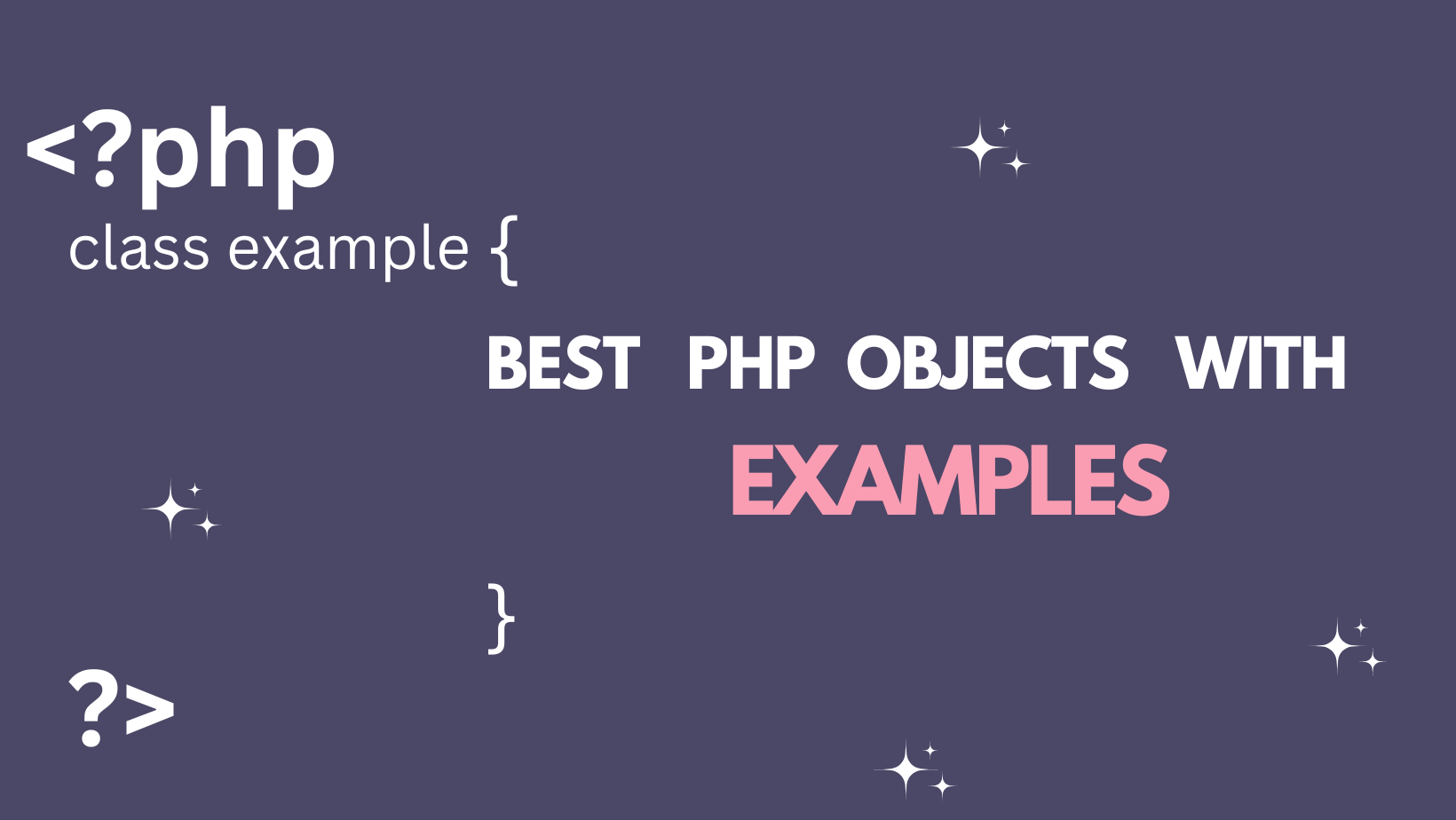 php objects examples